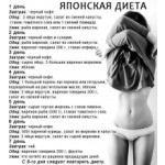 Честные отзывы о Японская диета